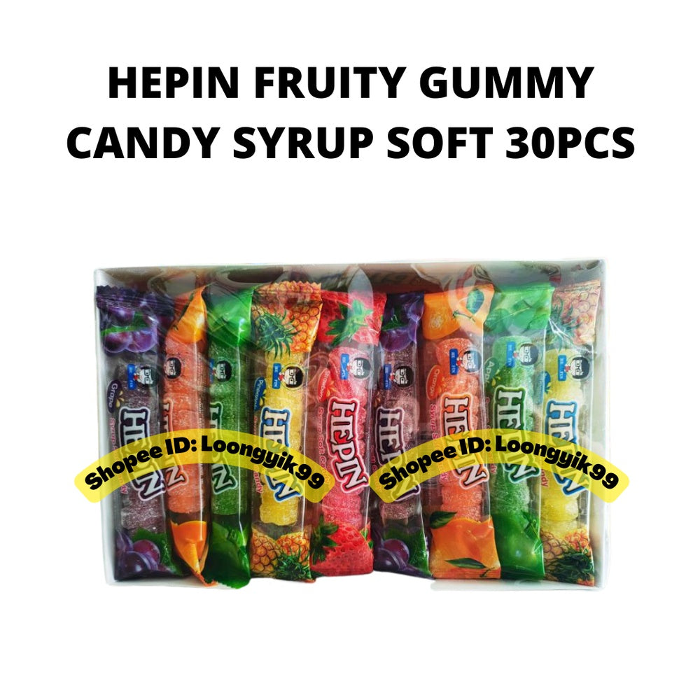 HEPIN FRUITY GUMMY CANDY SYRUP SOFT 30PCS