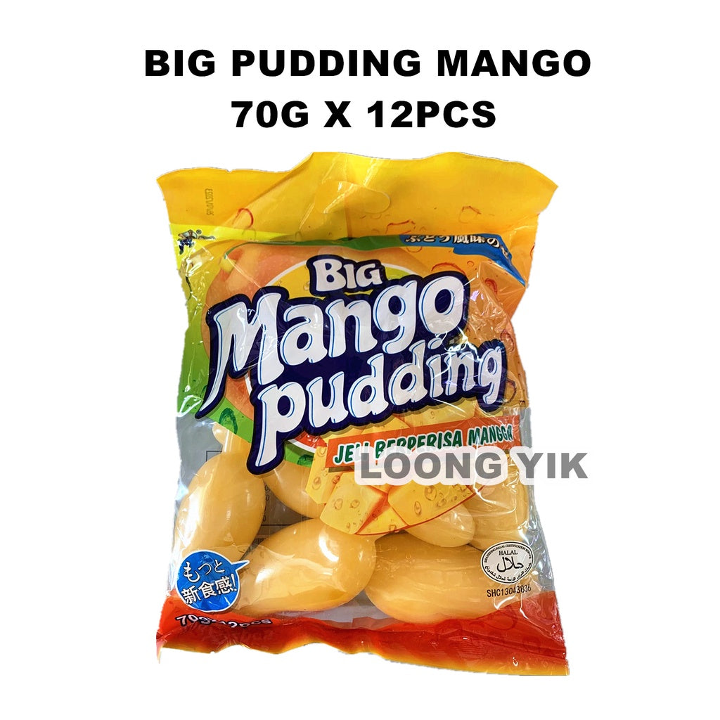 BIG PUDDING GRAPE/MANGO 70G X 12PCS JELLY