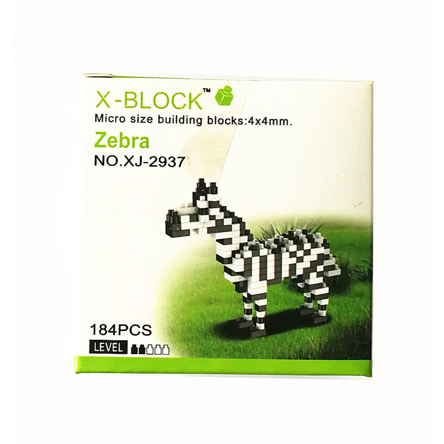 X-BLOCK MICRO SIZE BUILDING BLOCKS ANIMAL SERIES 8 SET