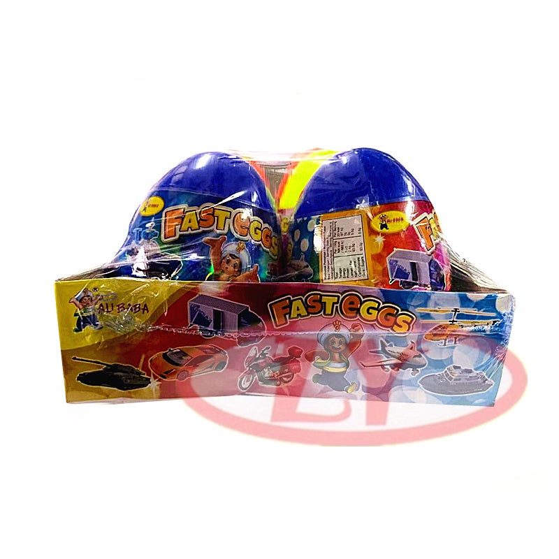 FAST / ERASER EGGS 6PCS SURPRISE TOYS OR CANDY INSIDE EGG