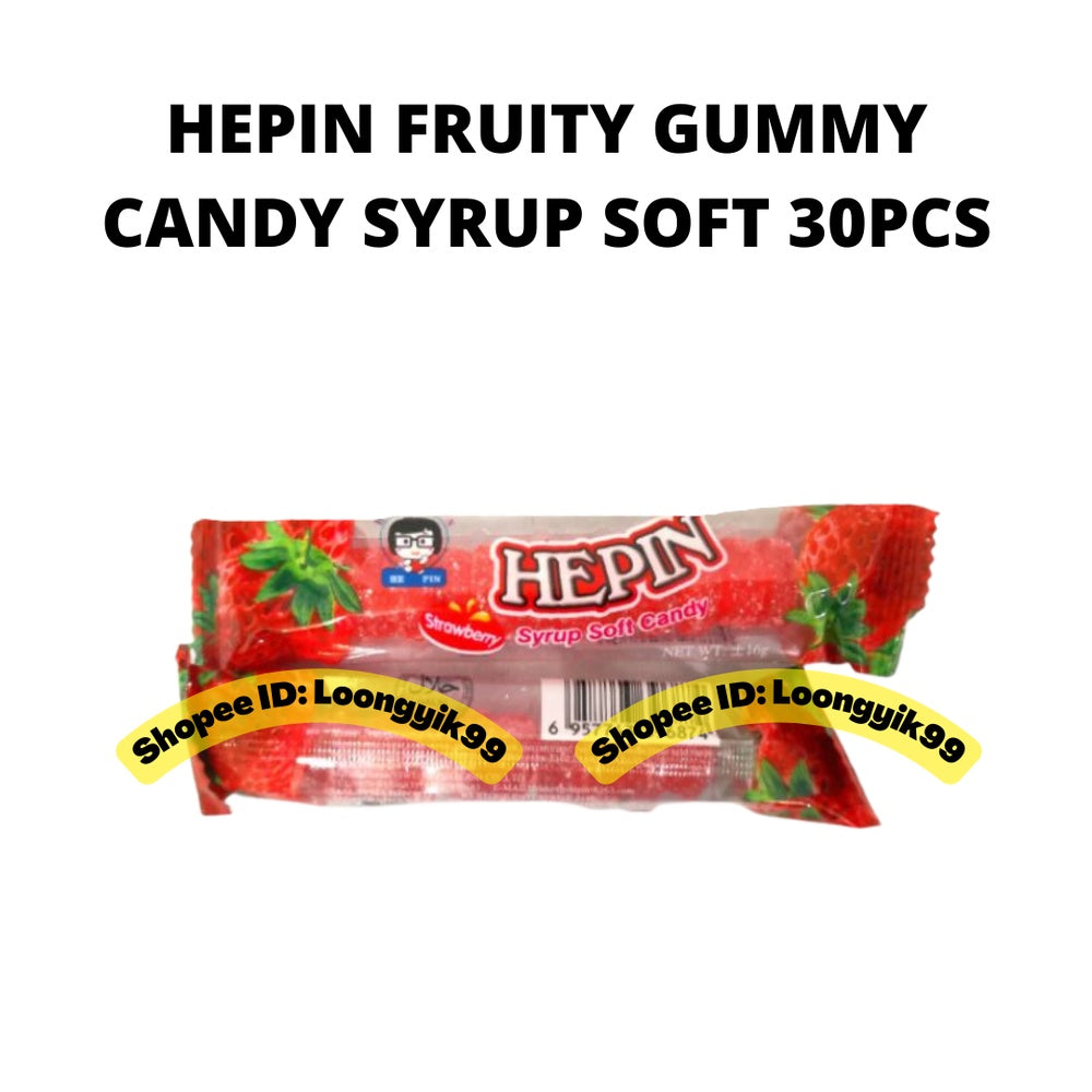 HEPIN FRUITY GUMMY CANDY SYRUP SOFT 30PCS