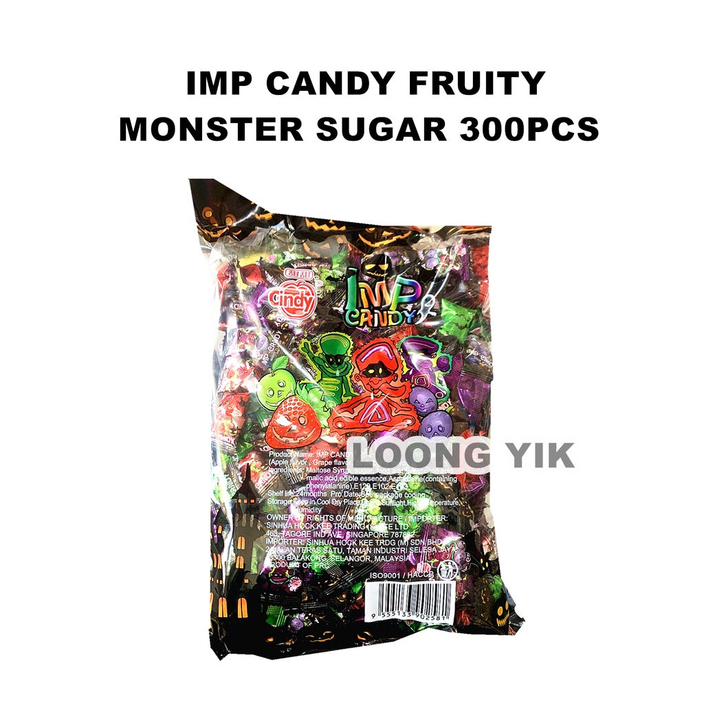 IMP CANDY FRUITY MONSTER SUGAR 300PCS