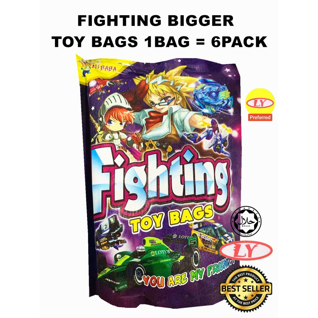 FIGHTING BIGGER TOY BAGS 1BAG = 6PACK ( SURPRISE BAG MAINAN )