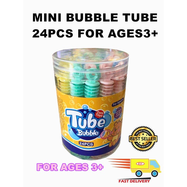 MINI BUBBLE TUBE 24PCS FOR AGES3+