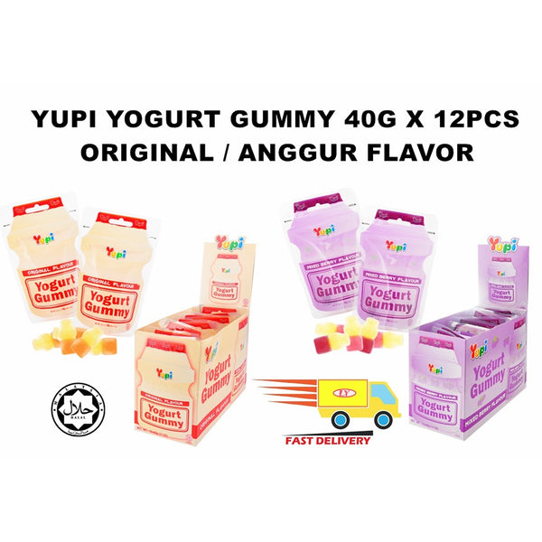 YUPI YOGURT GUMMY 40G X 12PCS