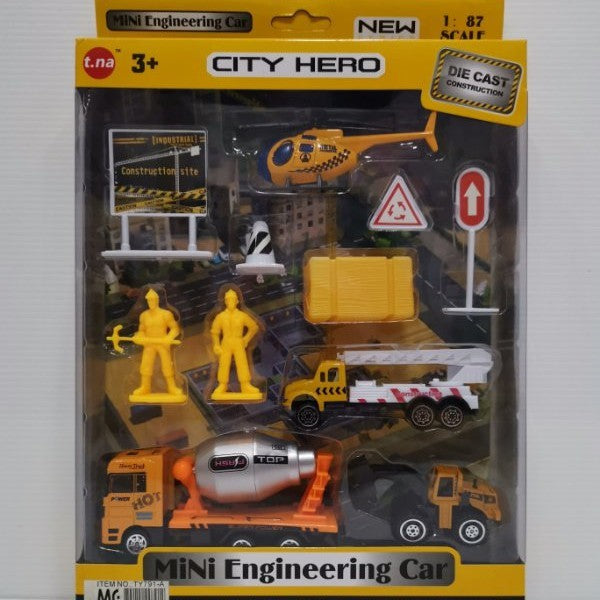 CITY-HERO ENGINEERING CAR SET