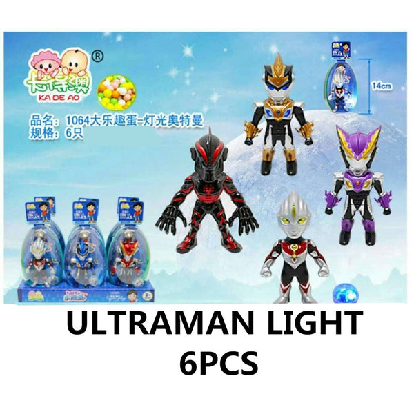 ULTRAMAN LIGHT KIDS CANDY & TOY 6PCS