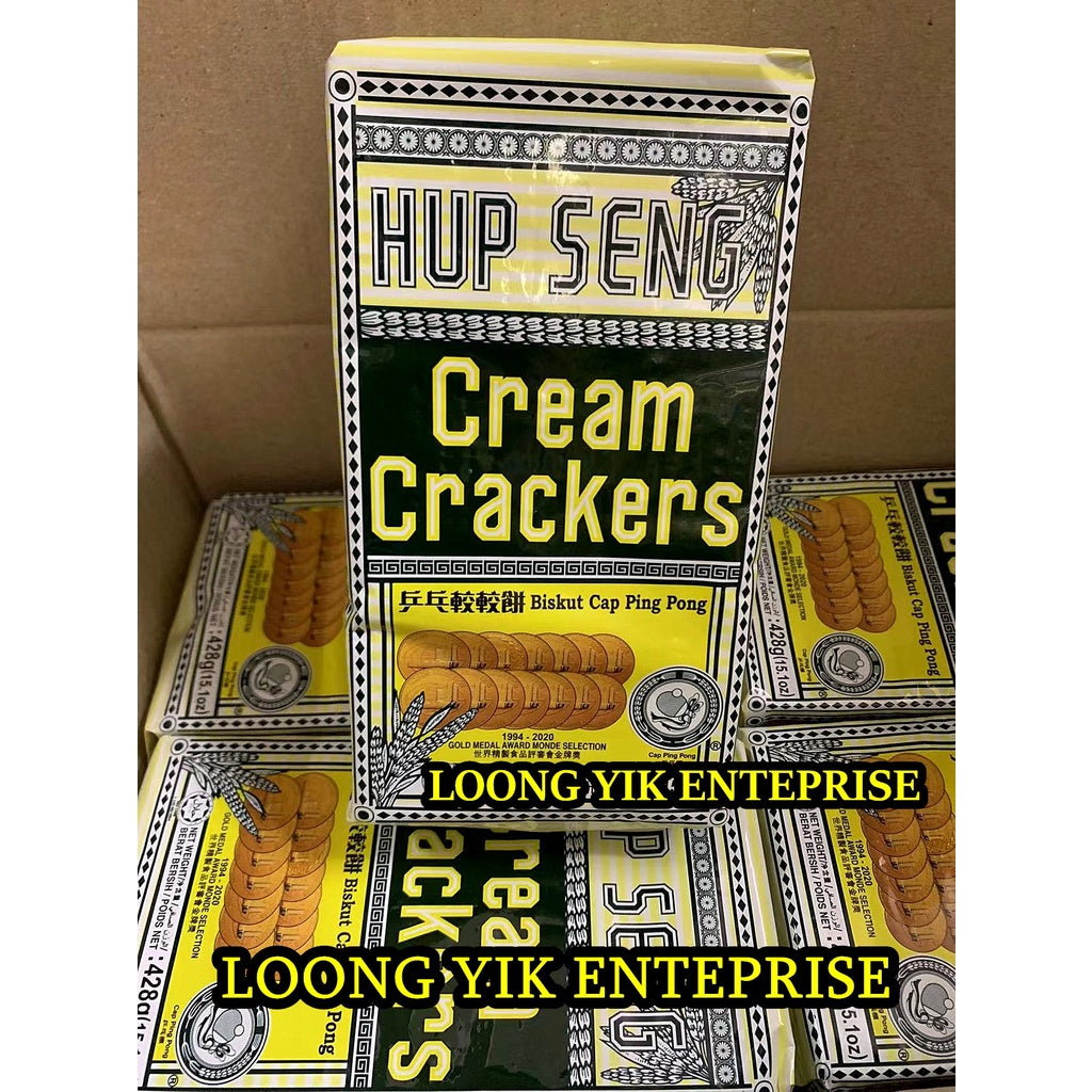 HUP SENG CREAM CRACKERS 428G X 12PACKS (1CARTON/1PETI)