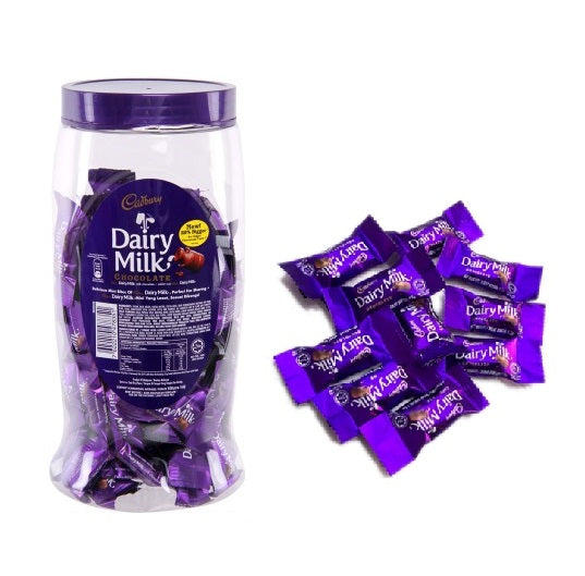 Cadbury Dairy Milk Chocolate Neap Jar 90pcs