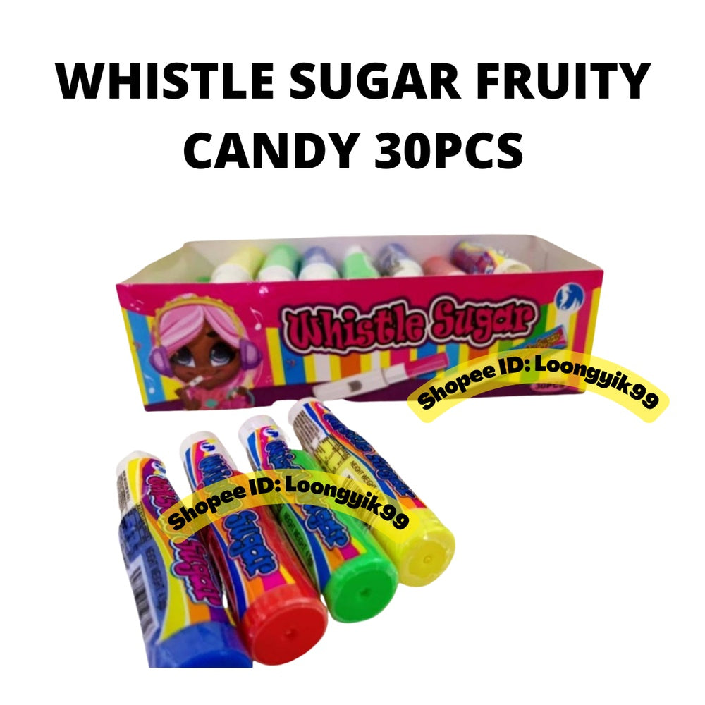 WHISTLE SUGAR FRUITY CANDY 30PCS