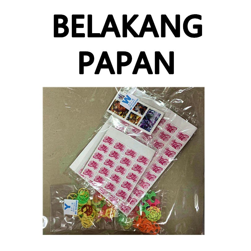 TIKAM PAPAN PARTY GAME NUMBER 150PCS PASTI KENA