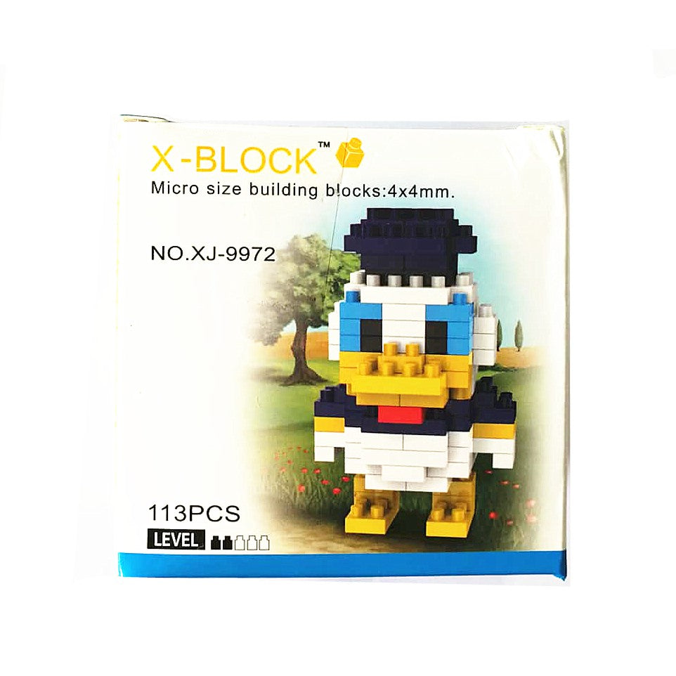 X-BLOCK MICRO SIZE BUILDING BLOCKS MICKEY SERIES 4 SET