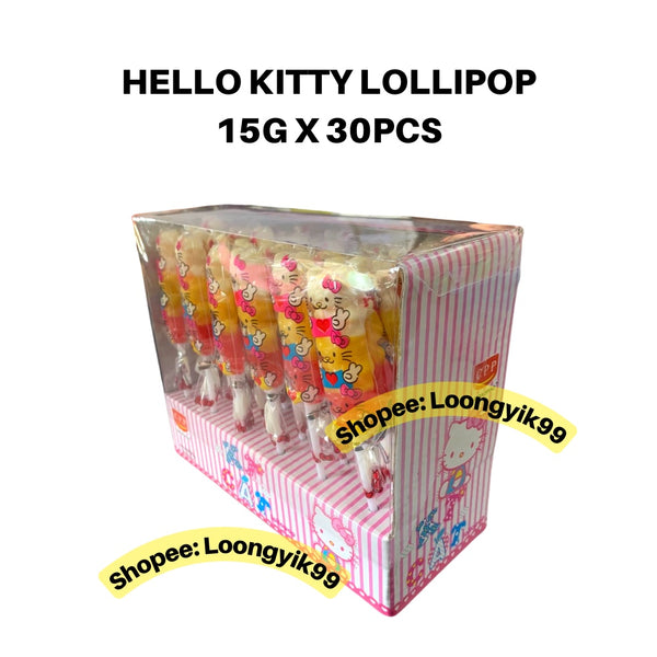 HELLO KITTY LOLLIPOP / DODU FISH 15G X 30PCS FRUITY FLAVOR HALAL