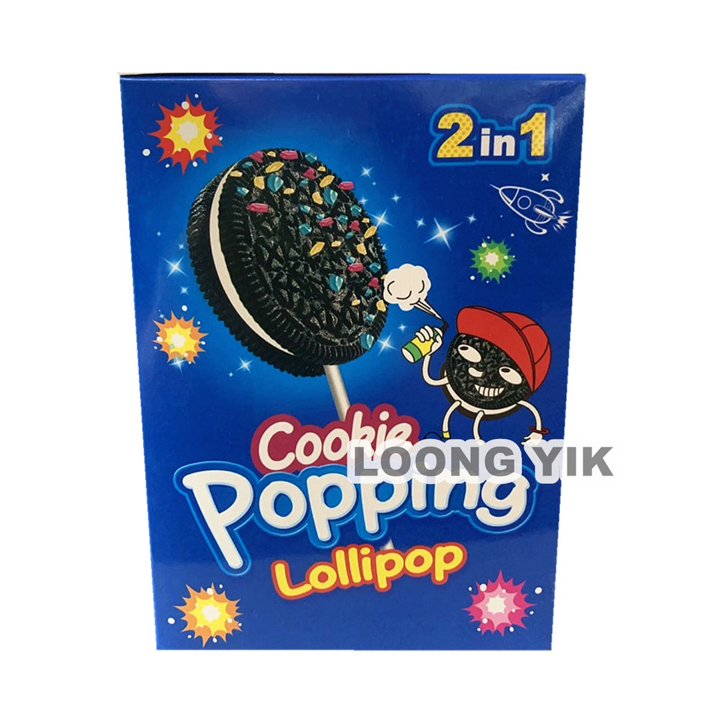 COOKIE POPPING LOLLIPOP 30PCS 2IN1 CANDY