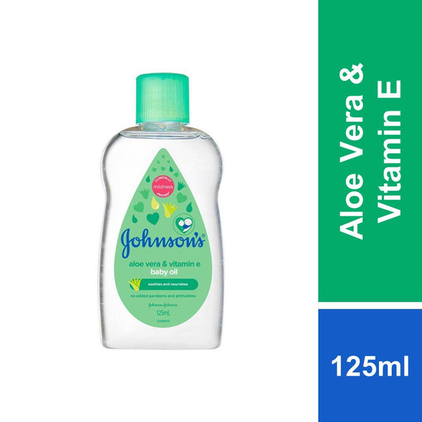 JOHNSON’S BABY OIL ALOE VERA 125ML X 6PCS