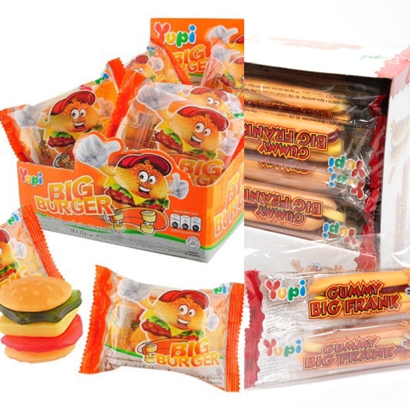 YUPI GUMMY BIG BURGER 18 X 32G READY STOCK