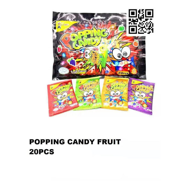 POPPING CANDY FRUIT FLAVOR 20PCS