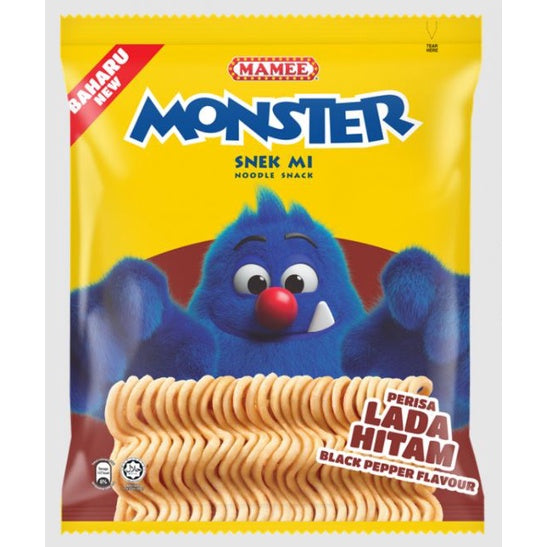 MAMEE MONSTER SNEK MI PERISA BBQ / AYAM / PEDAS 25G X 30PACKS