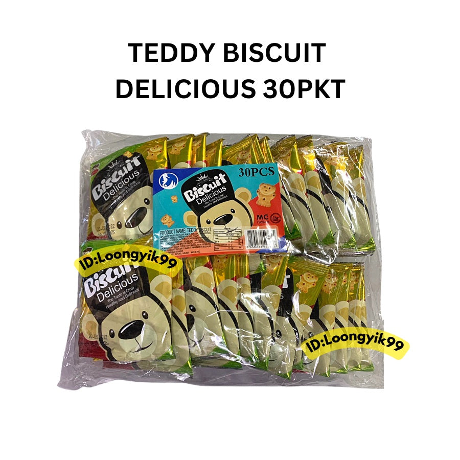 TEDDY BISCUIT DELICIOUS 30PKT