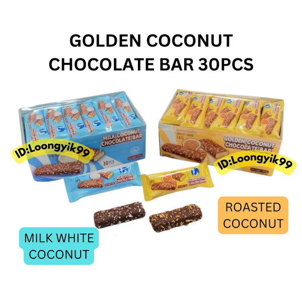 GOLDEN COCONUT CHOCOLATE BAR 30PCS