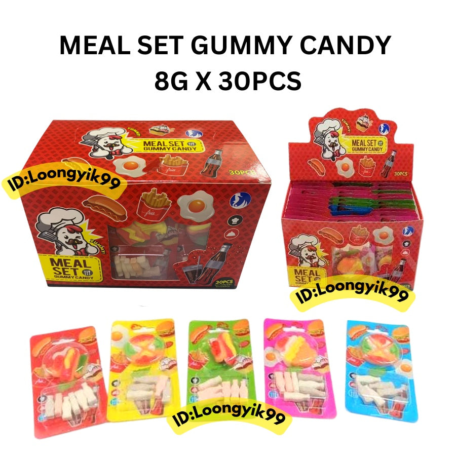 MEAL SET GUMMY CANDY 8G X 30PCS