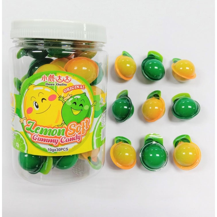 Deer DaDa *Viral Tiktok* Halal Soft Fruit Gummy 10gx30Pcs with Center Filled Juice 3D Animation Design 爆款迷你3D夹心爆浆软糖