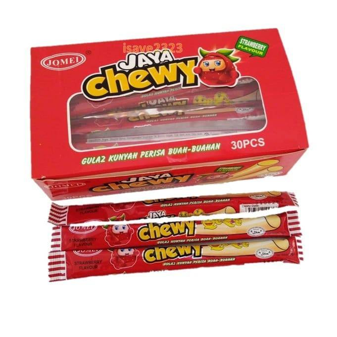 Jaya Chewy Candy /Gula Kunyah Grape / Strawberry (HALAL) 1Box 30pcs