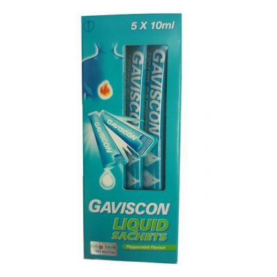 Gaviscon Liquid Sachets (1Box = 5Pkt x 10ml)