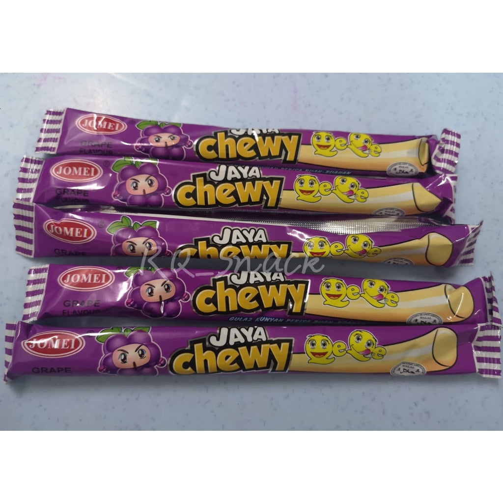 Jaya Chewy Candy /Gula Kunyah Grape / Strawberry (HALAL) 1Box 30pcs