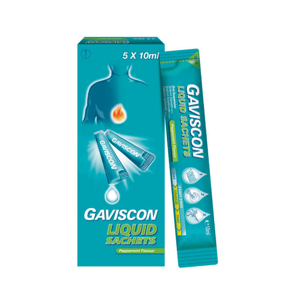 Gaviscon Liquid Sachets (1Box = 5Pkt x 10ml)