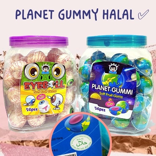 🔥HALAL🔥 (20g x 10PCS) SOFT GUMMY CANDY FILLED WITH JAM (20g x 10PCS) Planet Eye Bottle Susu Baby Milk Bumi