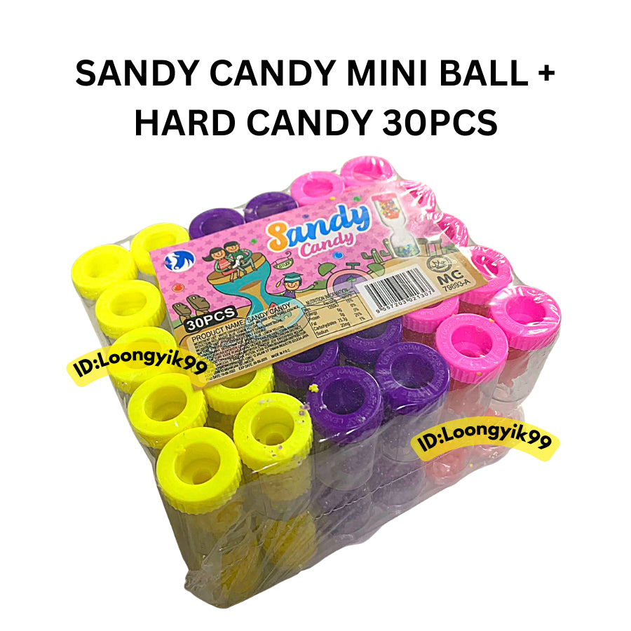 SANDY CANDY MINI BALL + HARD CANDY 30PCS