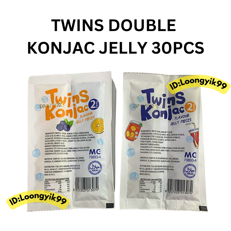 TWINS DOUBLE KONJAC JELLY 30PCS