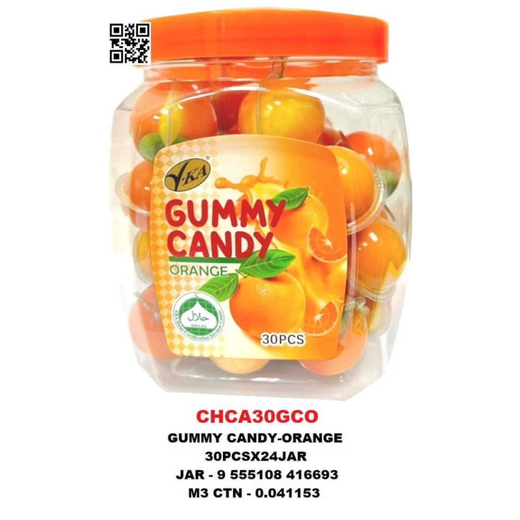 [Ready stock] V.KA Soft Gummy 10g x 30pcs ORANGE MANGO GRAPE SOCCER SMILEY STRAWBERRY CANDY