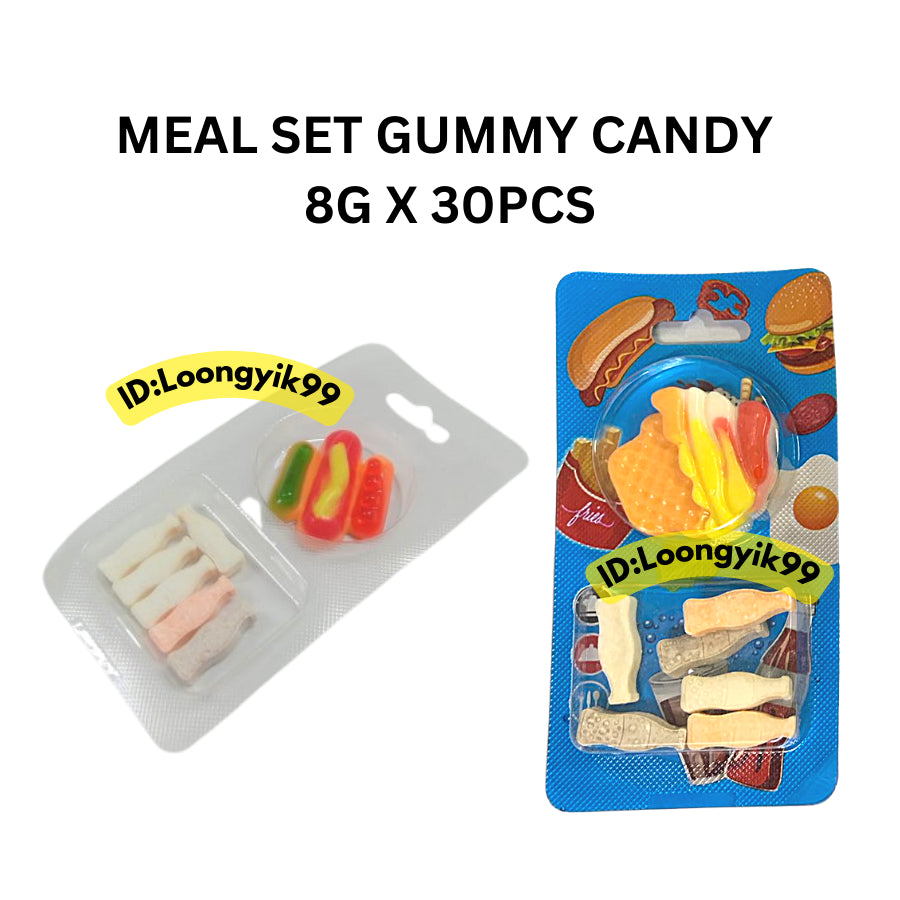 MEAL SET GUMMY CANDY 8G X 30PCS