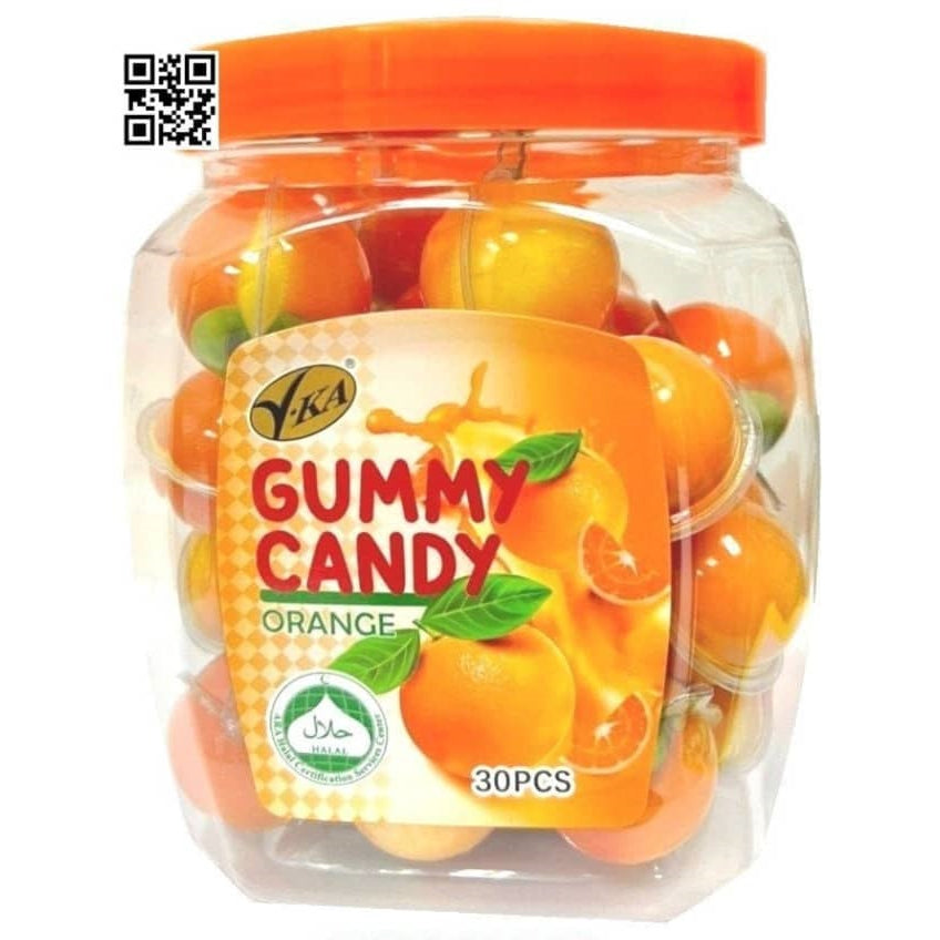 [Ready stock] V.KA Soft Gummy 10g x 30pcs ORANGE MANGO GRAPE SOCCER SMILEY STRAWBERRY CANDY