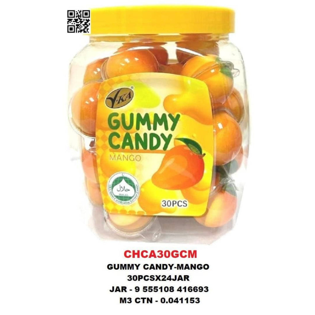 [Ready stock] V.KA Soft Gummy 10g x 30pcs ORANGE MANGO GRAPE SOCCER SMILEY STRAWBERRY CANDY