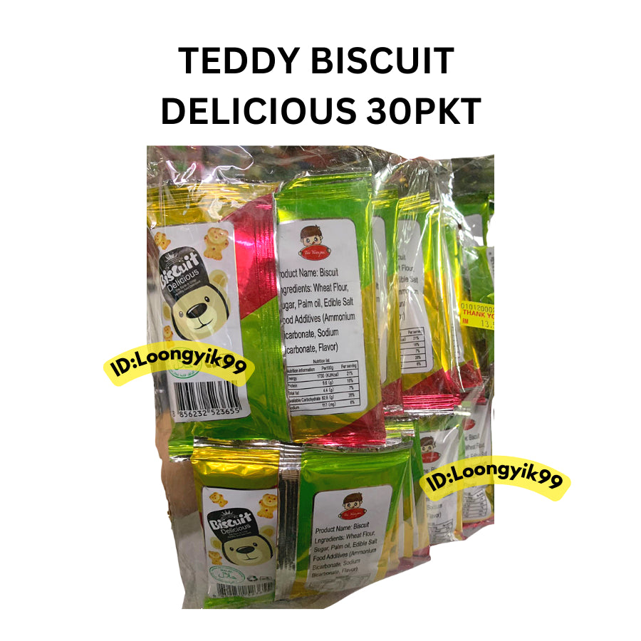 TEDDY BISCUIT DELICIOUS 30PKT