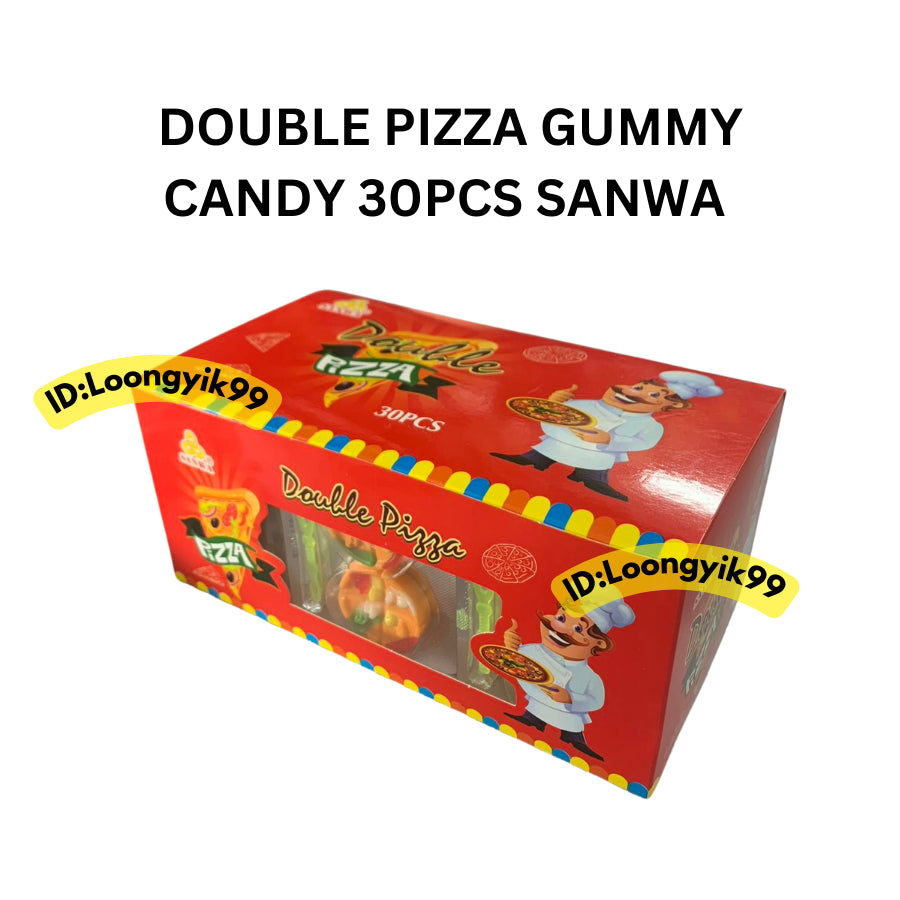 DOUBLE PIZZA GUMMY CANDY 30PCS SANWA