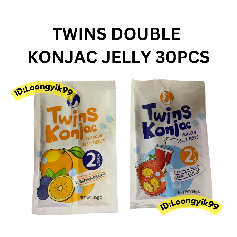 TWINS DOUBLE KONJAC JELLY 30PCS