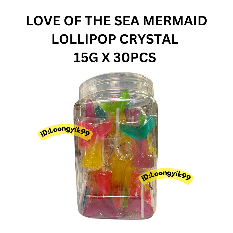 LOVE OF THE SEA MERMAID LOLLIPOP CRYSTAL 15G X 30PCS