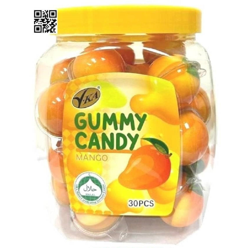 [Ready stock] V.KA Soft Gummy 10g x 30pcs ORANGE MANGO GRAPE SOCCER SMILEY STRAWBERRY CANDY