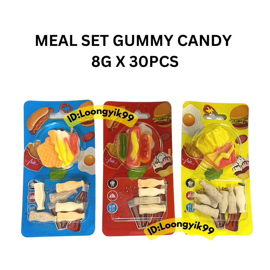 MEAL SET GUMMY CANDY 8G X 30PCS