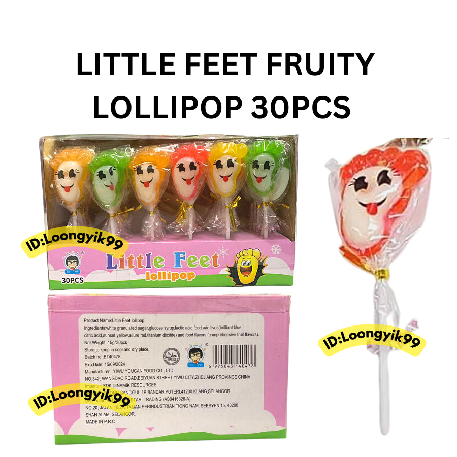 LITTLE FEET LOLLIPOP 30PCS