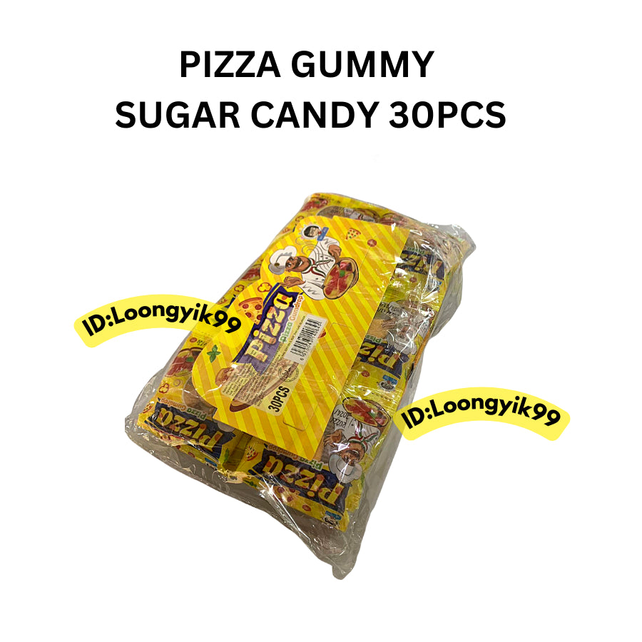 PIZZA GUMMY SUGAR CANDY 30PCS