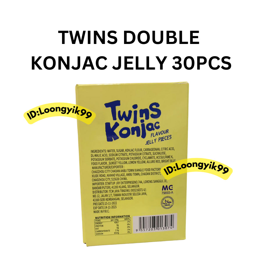 TWINS DOUBLE KONJAC JELLY 30PCS