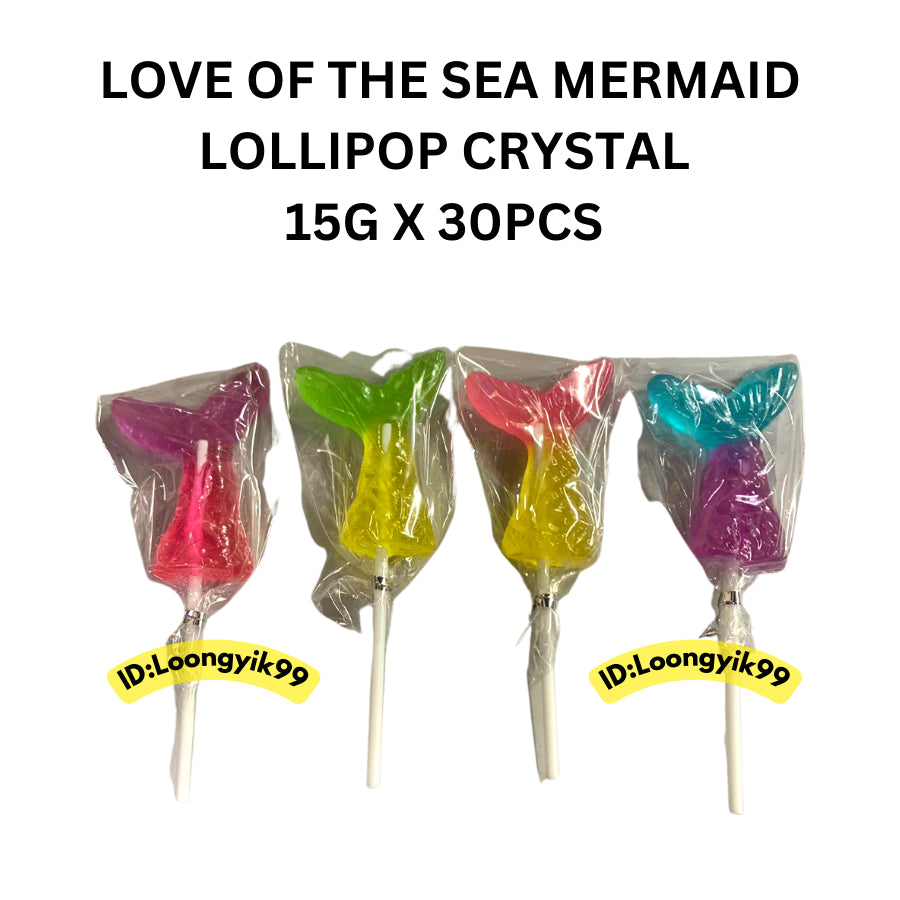 LOVE OF THE SEA MERMAID LOLLIPOP CRYSTAL 15G X 30PCS