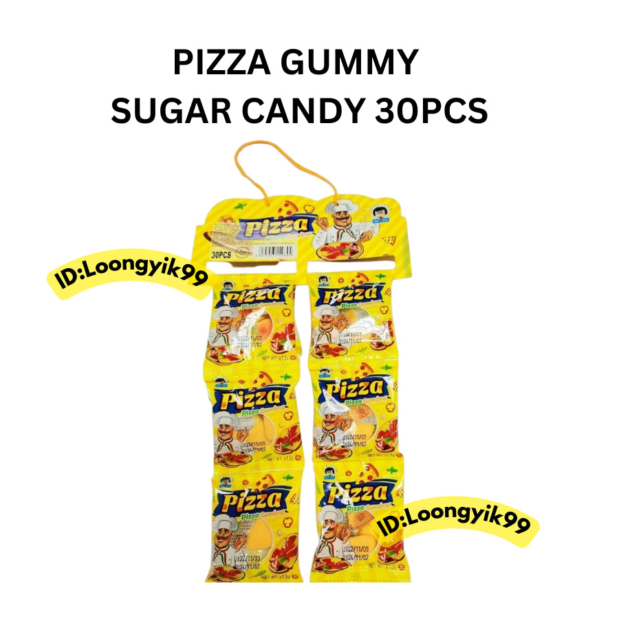 PIZZA GUMMY SUGAR CANDY 30PCS