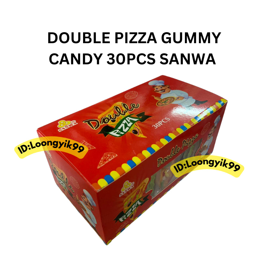 DOUBLE PIZZA GUMMY CANDY 30PCS SANWA