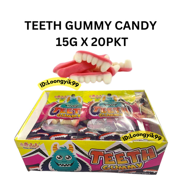 TEETH GUMMY CANDY 15G X 20PKT HALAL LOONGYIK99